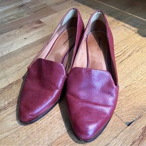 Madewell Loafers Rich Plum 9.5 Hand Repaired